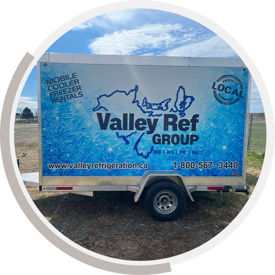 Valley Ref Group mobile refrigeration unit available for rent 